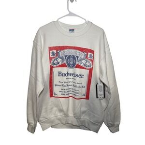 Men's Junk Food Budweiser King of Beers Graphic Sweatshirt Size Small